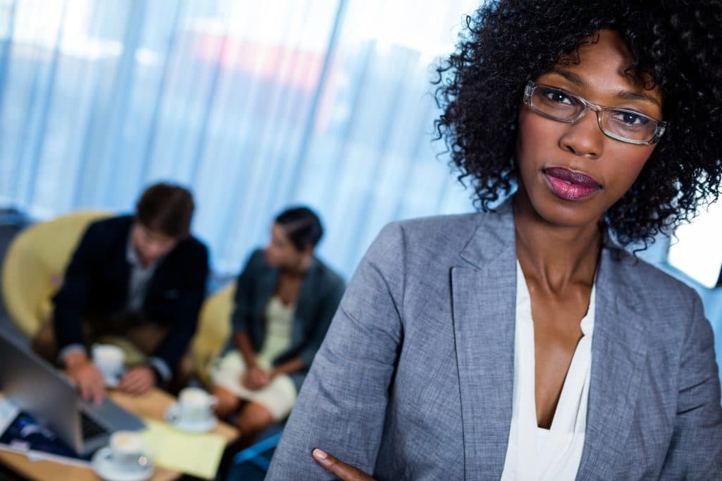 Business woman standing