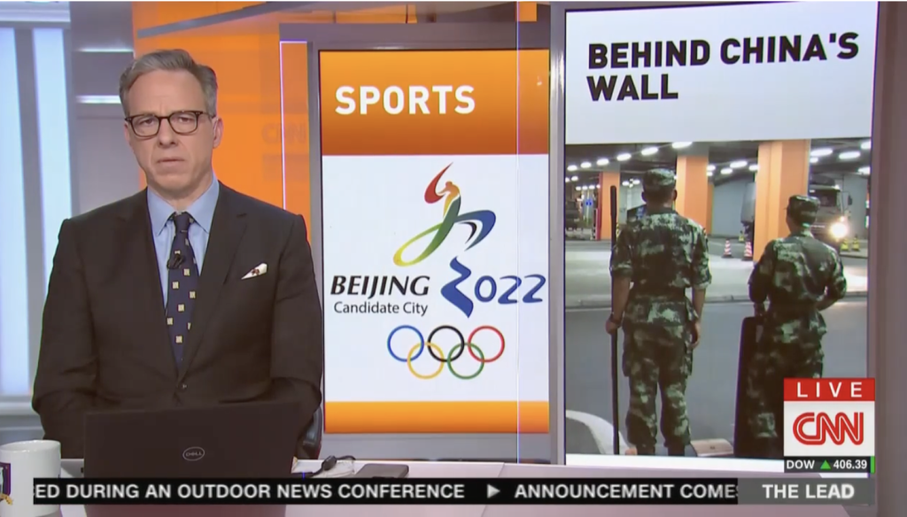 Jake Tapper Announces CNN Will Focus on ‘Horrors’ Committed by China During Beijing Olympics Jake Tapper Announces CNN Will Focus on 'Horrors' Committed by China During Beijing Olympics